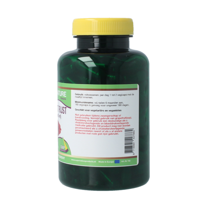 Red yeast rice monacolin K-free 180 Vegetarian capsules