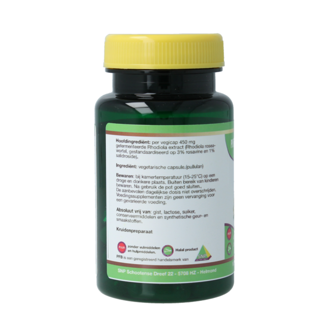 Rhodiola fermented puur 30 vegetarische Kapseln