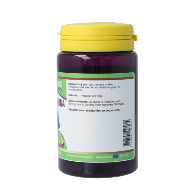 Blauwe spirulina puur 30 Vegetarische capsules