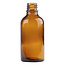 Flacon en verre 50 ml ambre, lot de 5