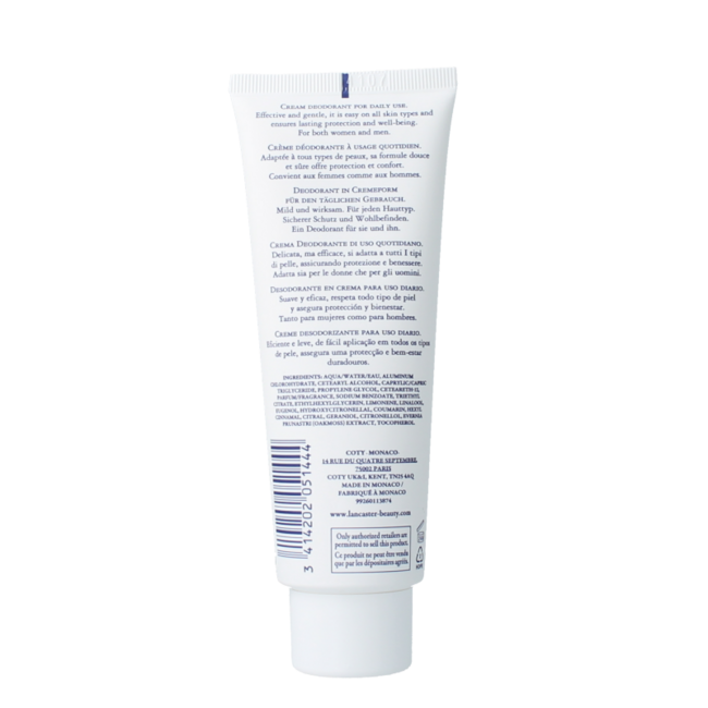 Lancaster Deodorant cream 125 Milliliter