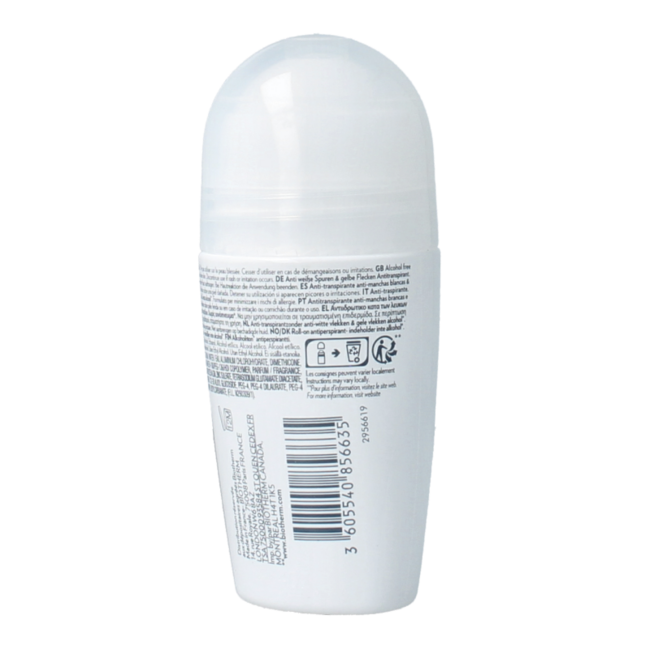 Biotherm Deodorant Roller Pure Invisible 75 Milliliter