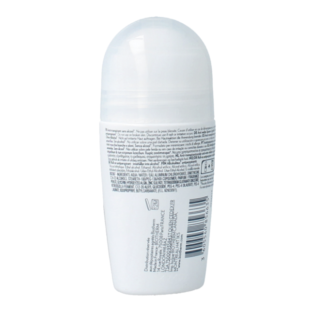 Biotherm Deodorante roll-on Pure Invisible 75 Millilitri