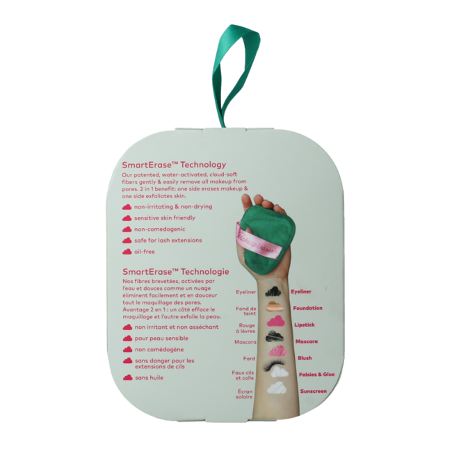 Set Make Up Eraser 7 Giorni Verde Riciclato, 7 Pezzi