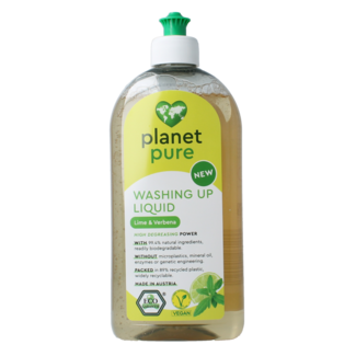 Planet Pure Planet Pure Płyn do mycia naczyń limonka i werbena 500 Mililitrów