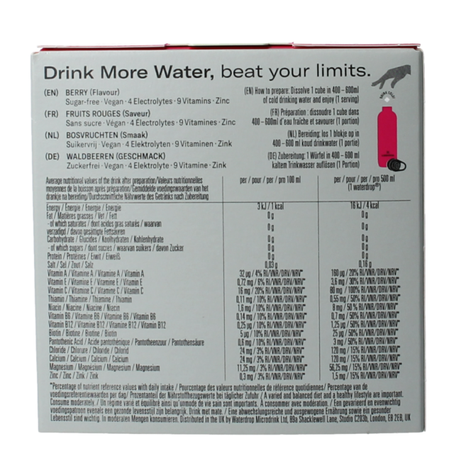 Waterdrop Microlyte Berry 12 unidades