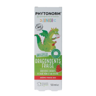 Phytonorm Pasta de dientes infantil Phytonorm Dragondent fresa 50 ml