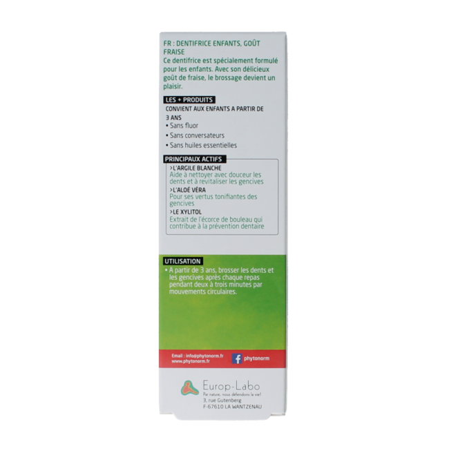 Phytonorm Dragondent children's strawberry toothpaste 50ml