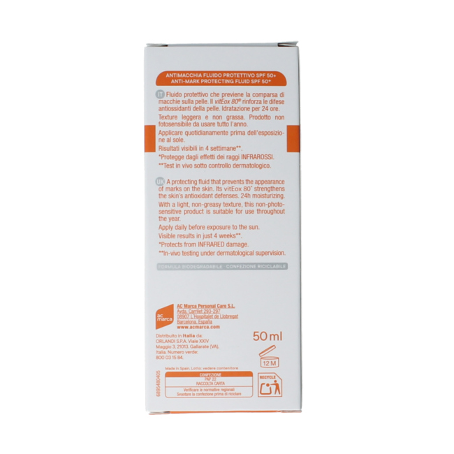 Ecran Sunique Gesichts-Anti-Flecken SPF50 50 Milliliter
