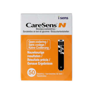 Caresens Caresens N glucose teststrips 50 Stuks