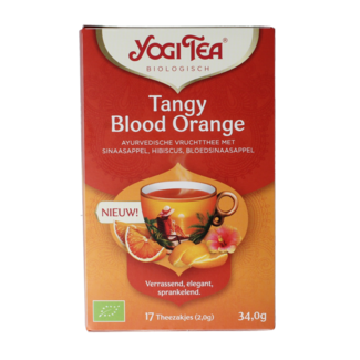 Yogi Herbata Ajurwedyjska Pikantna Czerwona Pomarańcza Bio, 17 Torebek