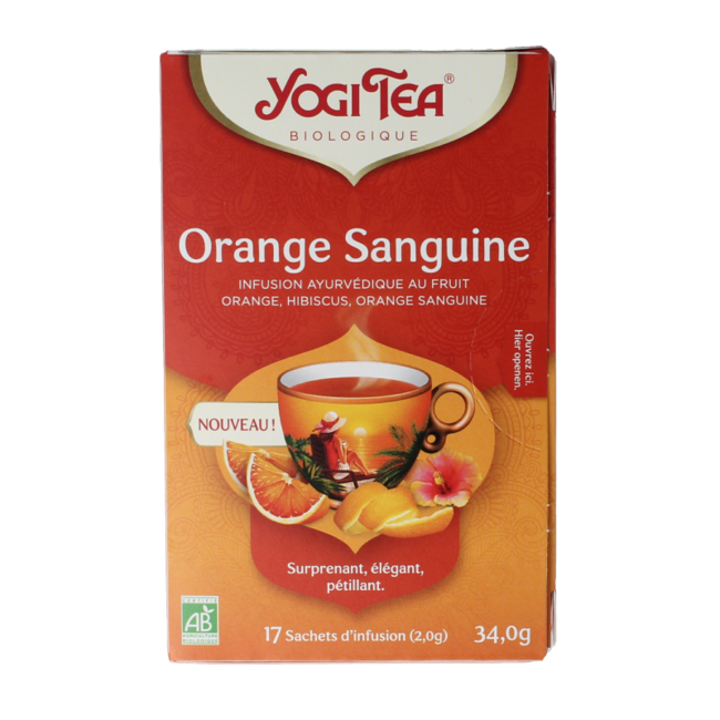Tea tangy blood orange organic 17 bags