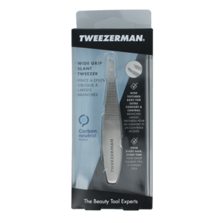 Tweezerman Tweezerman Slant Pinzette no slip with grip 1 Stück