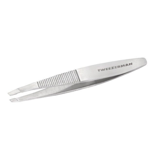 Tweezerman Slant Pinzette no slip with grip 1 Stück
