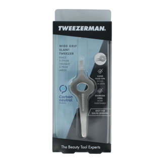 Tweezerman Pince à épiler Tweezerman Slant classic avec grip 1 unité