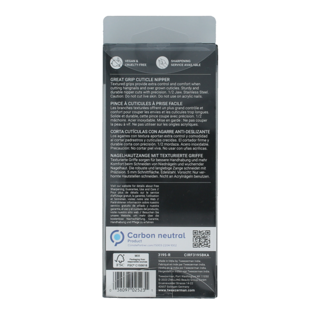 Tronchesino per Cuticole Tweezerman con Impugnatura Larga 1 Pezzo