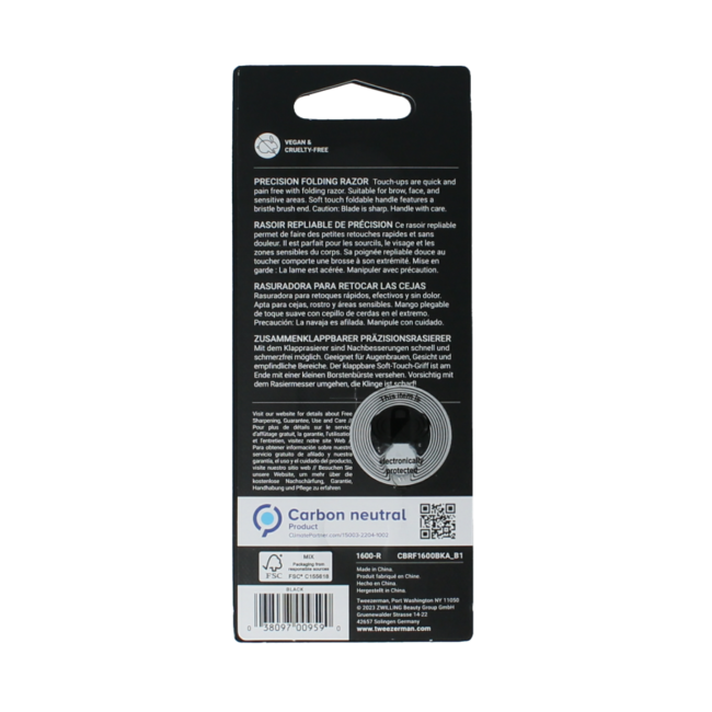 Tweezerman Brow Razor 1 Piece