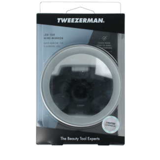 Tweezerman Mini LED magnifying mirror 15x 1 piece
