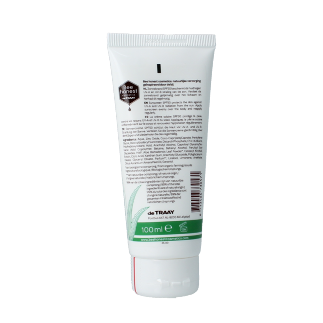 Traay Bee Honest Sonnencreme Aloe & Honig SPF50 100 Milliliter