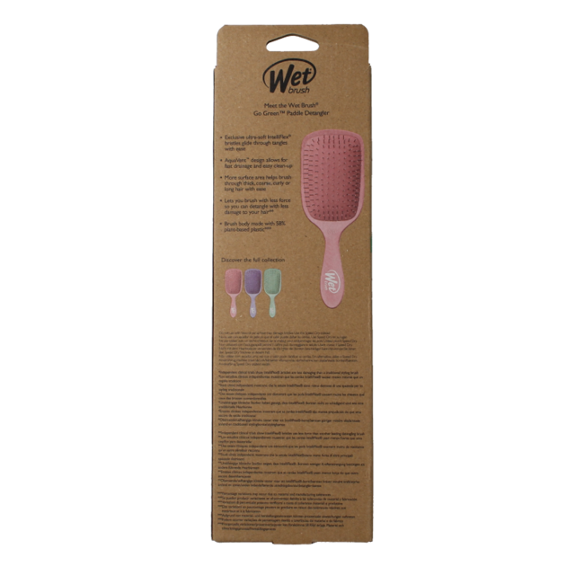 Wet Brush Go Green Paddle Detangler Pink 1 Stück