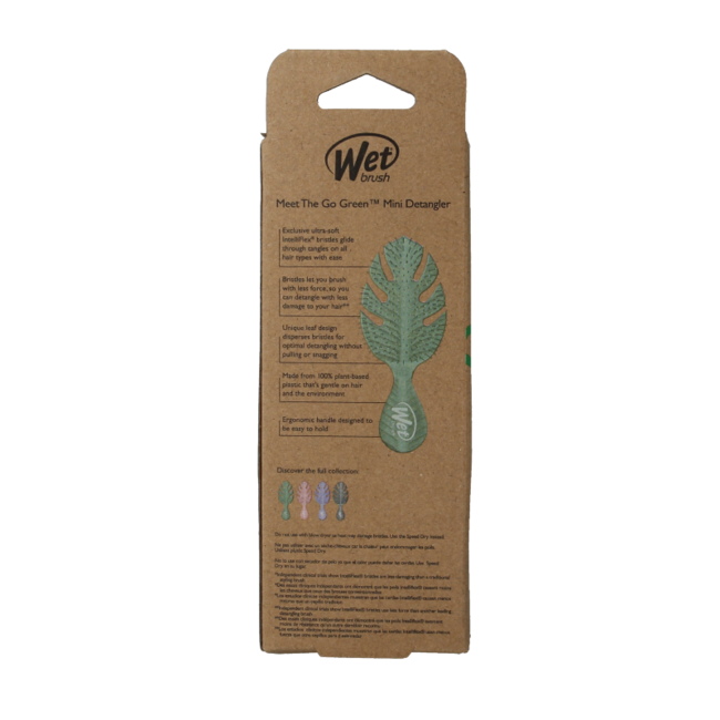 Wet Brush Go Green Detangler Green Mini 1 Piece