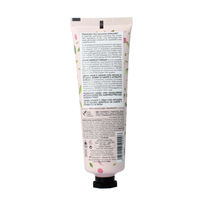 Teaology Black Rose Tea Hand- & Nagelcreme 75 Milliliter