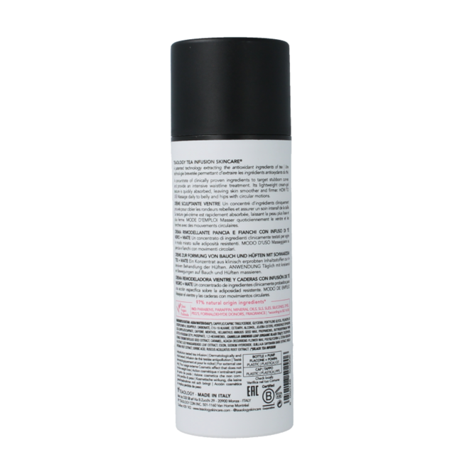 Teaology Black Tea crema vientre plano 150 ml