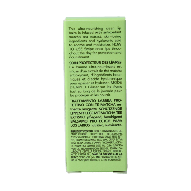 Bálsamo labial Teaology té matcha 4,8 gramos