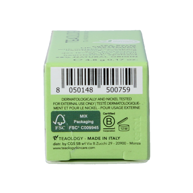 Bálsamo labial Teaology té matcha 4,8 gramos