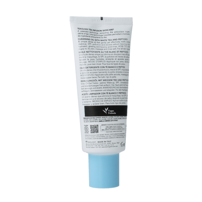 Teaology Huile nettoyante aux peptides de thé blanc 100 ml