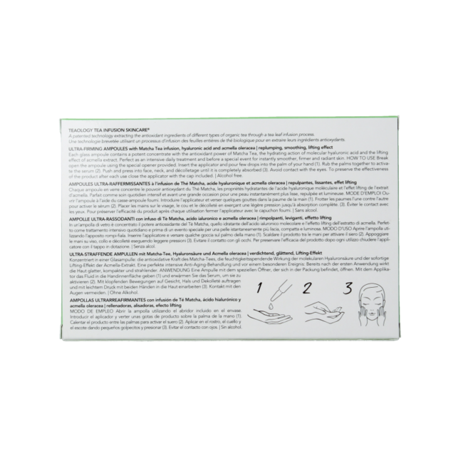 Teaology Matcha Tea Ultra-Firming Ampoules (7 Pieces)