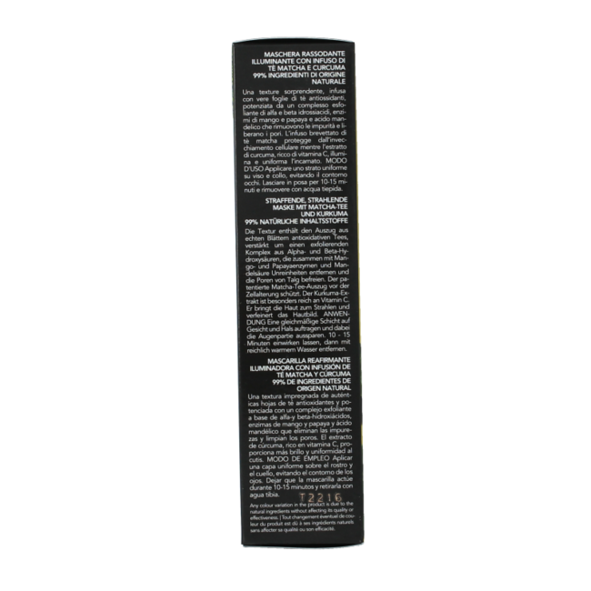 Teaology Golden Matcha mascarilla reafirmante e iluminadora 100 ml