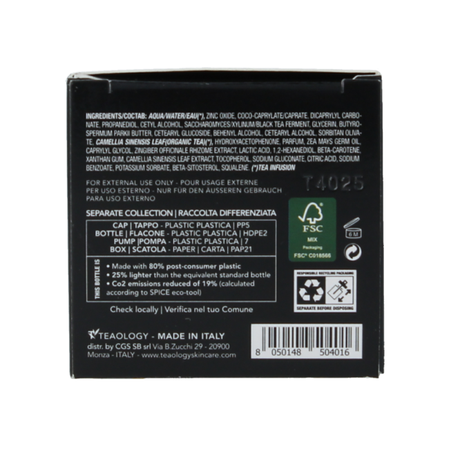Teaology Kombucha Tee Feuchtigkeitscreme LSF20 50 Milliliter