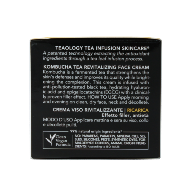 Teaology Kombucha Tè Crema Viso Rivitalizzante Ricarica 50 Millilitri