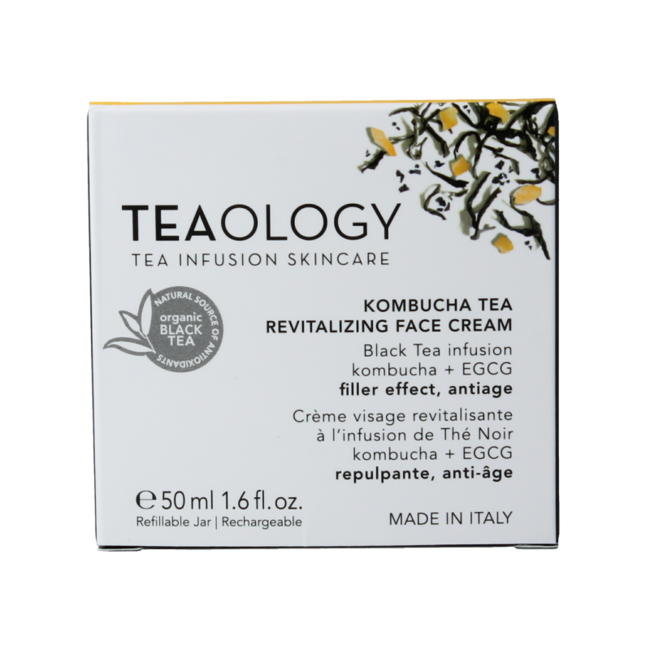Teaology Kombucha crema viso rivitalizzante al tè 50 Millilitri