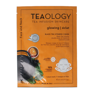 Teaology Mascarilla de té negro con vitamina C 1 unidad
