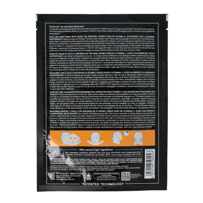 Mascarilla de té negro y vitamina C 1 unidad