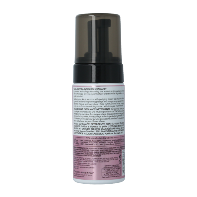 Teaology Tea Glow Mousse Nettoyante Exfoliante 100 ml