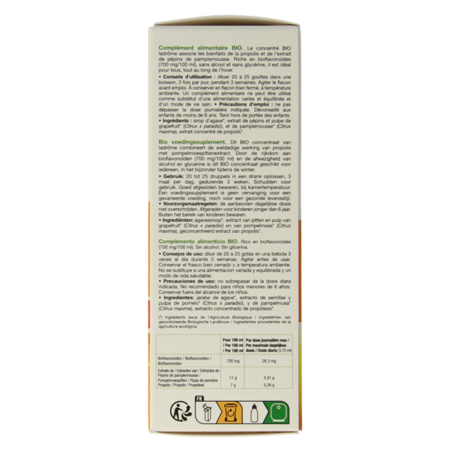 Ladrôme Concentrado de Propóleo y Semillas de Pomelo Bio 50 ml