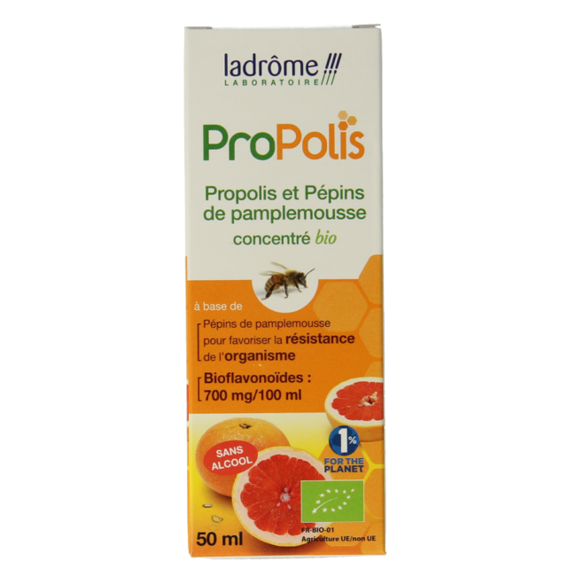 Ladrome Concentrado bio de propóleo y semillas de pomelo 50 mililitros