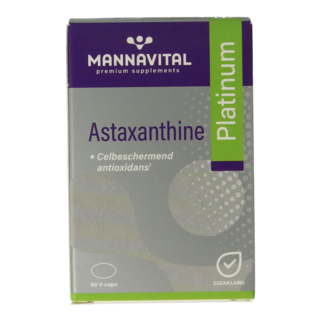 Mannavital Mannavital Astaxanthine platinum 60 Vegetarische capsules
