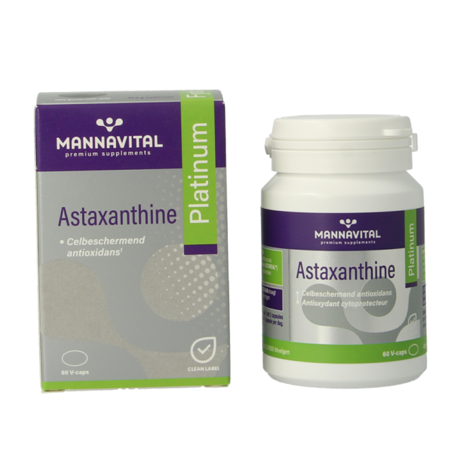 Mannavital Astaxanthin Platinum 60 Vegetarian Capsules