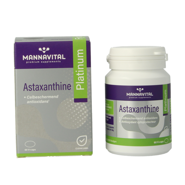 Mannavital Astaxanthina platinum 60 cápsulas vegetales