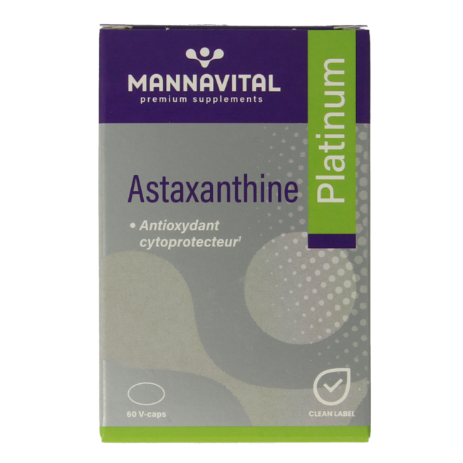 Mannavital Astaxanthine platinum 60 gélules végétales
