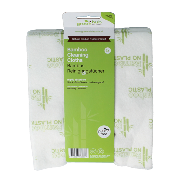 Ściereczki do czyszczenia Greenhub bambusowe 5 sztuk