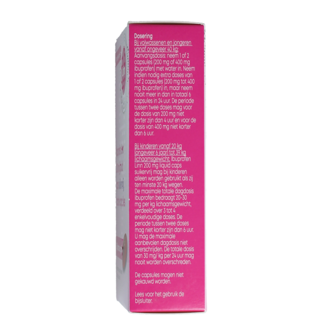 Ibuprofen w płynie 200mg bez cukru 20 Kapsułek