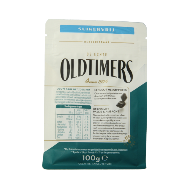 Sugar-free salty liquorice points 100g