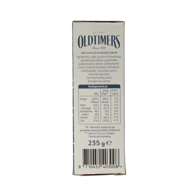 Mieszanka Oldtimers Uitblinkers 235 Gram