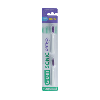GUM GUM Sonic ortho recambio de cepillo de dientes a pilas 1 unidad
