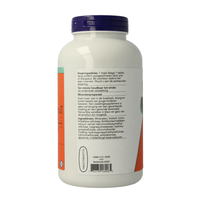 NOW Calcio 500 mg Magnesio 250 mg 250 comprimidos